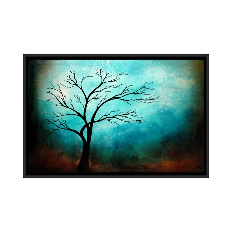 «Breath» par Heather Offord - impression sur toile tendue, H 18 po x l 26 po x P 1,5 po, Toile avec cadre noir, Pas de tapis