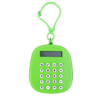 A  calculator Mini Calculator 8-digit Silent Portable Keychain Small Computer