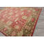 Wool Oriental Area Rug in Raspberry/Sage/Peach/Moss