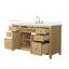 Meuble-lavabo simple autoportant avec plateau en marbre Pendry-134162185