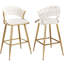 Tabouret de comptoir en velours 25,2 po avec accents, conception ergonomique et siège moelleux pour îlot de cuisine et bar-1500021504