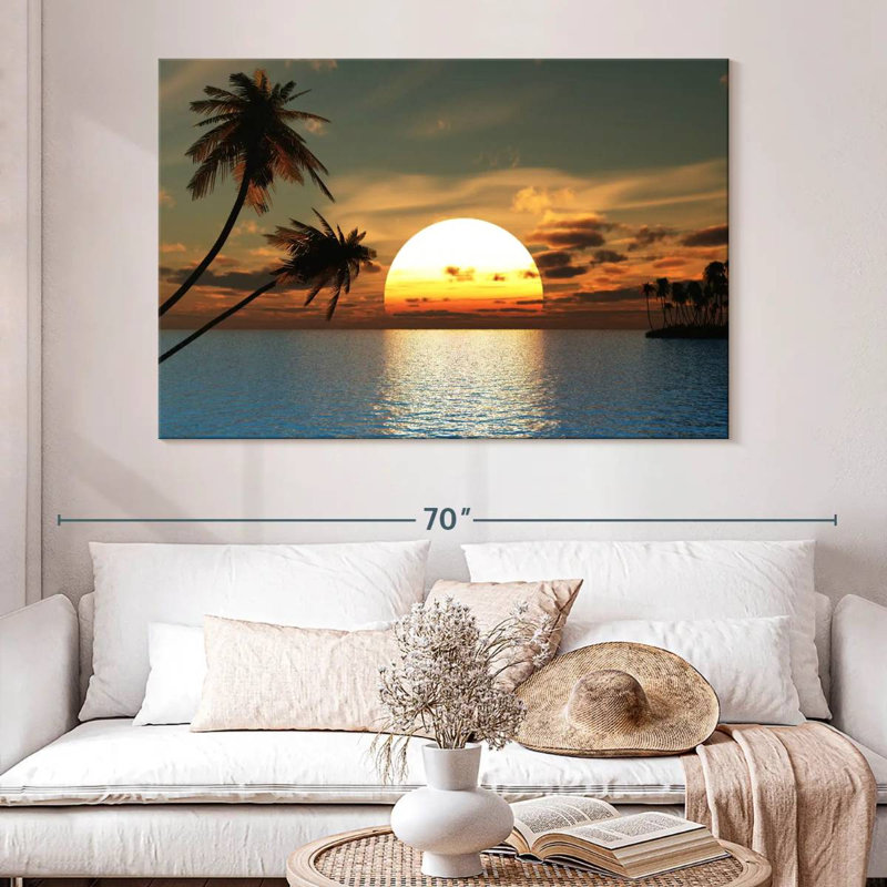 Gillard Ocean Palms Sundown, H 34 po x l 51 po
