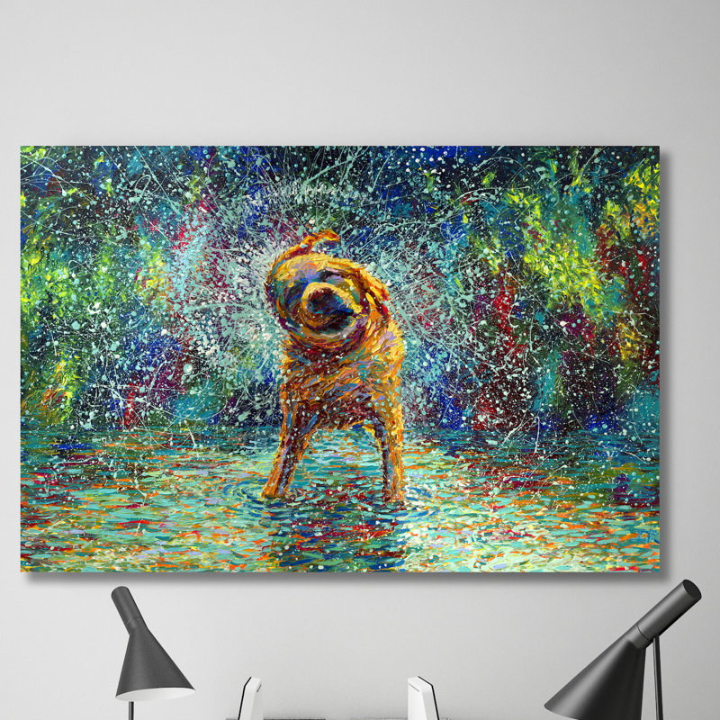 'Shakin' Jake' Wrapped Canvas Print on Canvas, 16" H x 24" W x 1.5" D