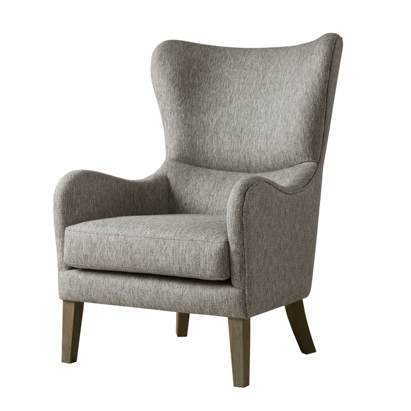 Fauteuil à oreilles de l 27,5 po Arshveer, Gris