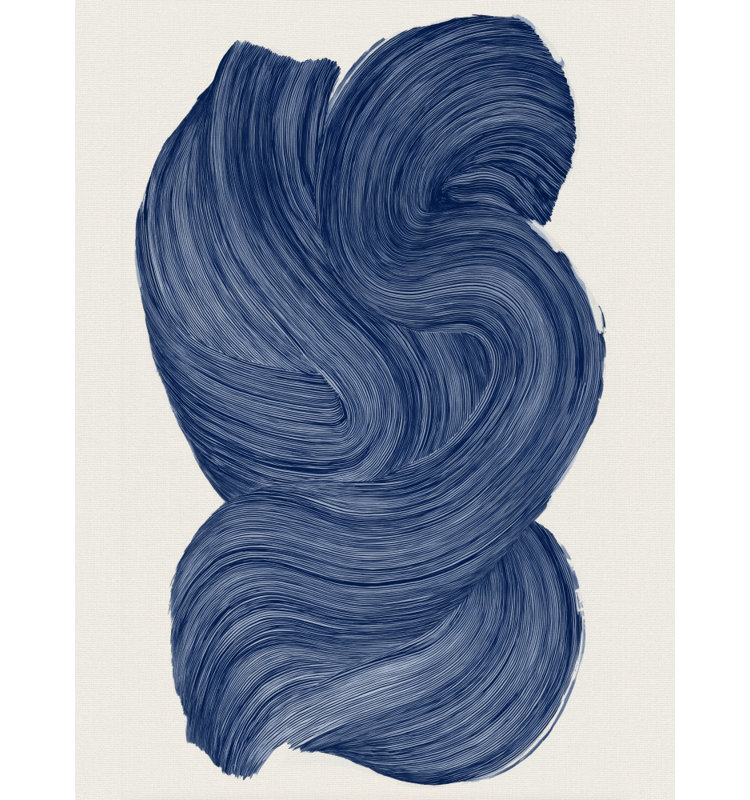 Indigodriftno02 Print by Other Artist, 16 × 24, Framed Canvas, White