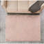 Tapis luxueux en similifourrure rose doré et doré lavable à la machine Luxury-115634833