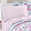  Pink Microfiber Reversible Comforter Set-1210939039