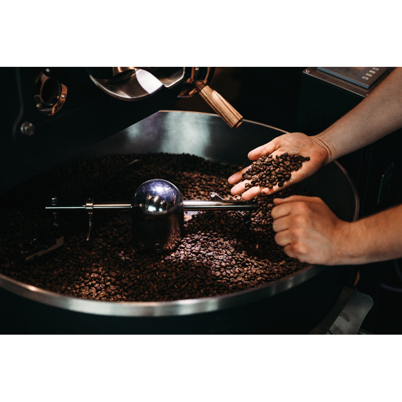 Roasted Coffee Beans - Wrapped Canvas Print, 30cm H x 46cm W x 3.8cm D