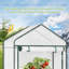 Greenhouse, Garden House, Cold Frame, Tomato House, Vegetable Greenhouse, Winterizing Tent For Plants, White, 101x52x191cm, White-861087006