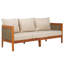 Amanda Solid Acacia Wood Outdoor Sofa