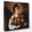 Boy with a Basket of Fruit by Caravaggio - Wrapped Canvas - Framed Print-19089637
