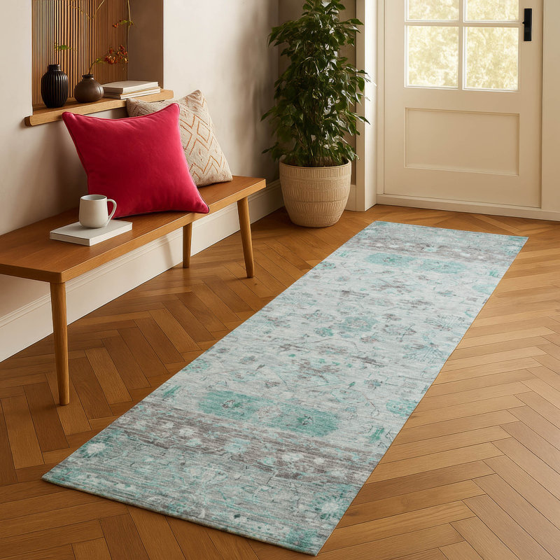Machine Washable Indoor/Outdoor Chantille ACN2323 Global Rug, Runner 2'3" x 7'6"