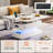 Lift‑Top Coffee Table with RGB LED & Charging Ports-725253663