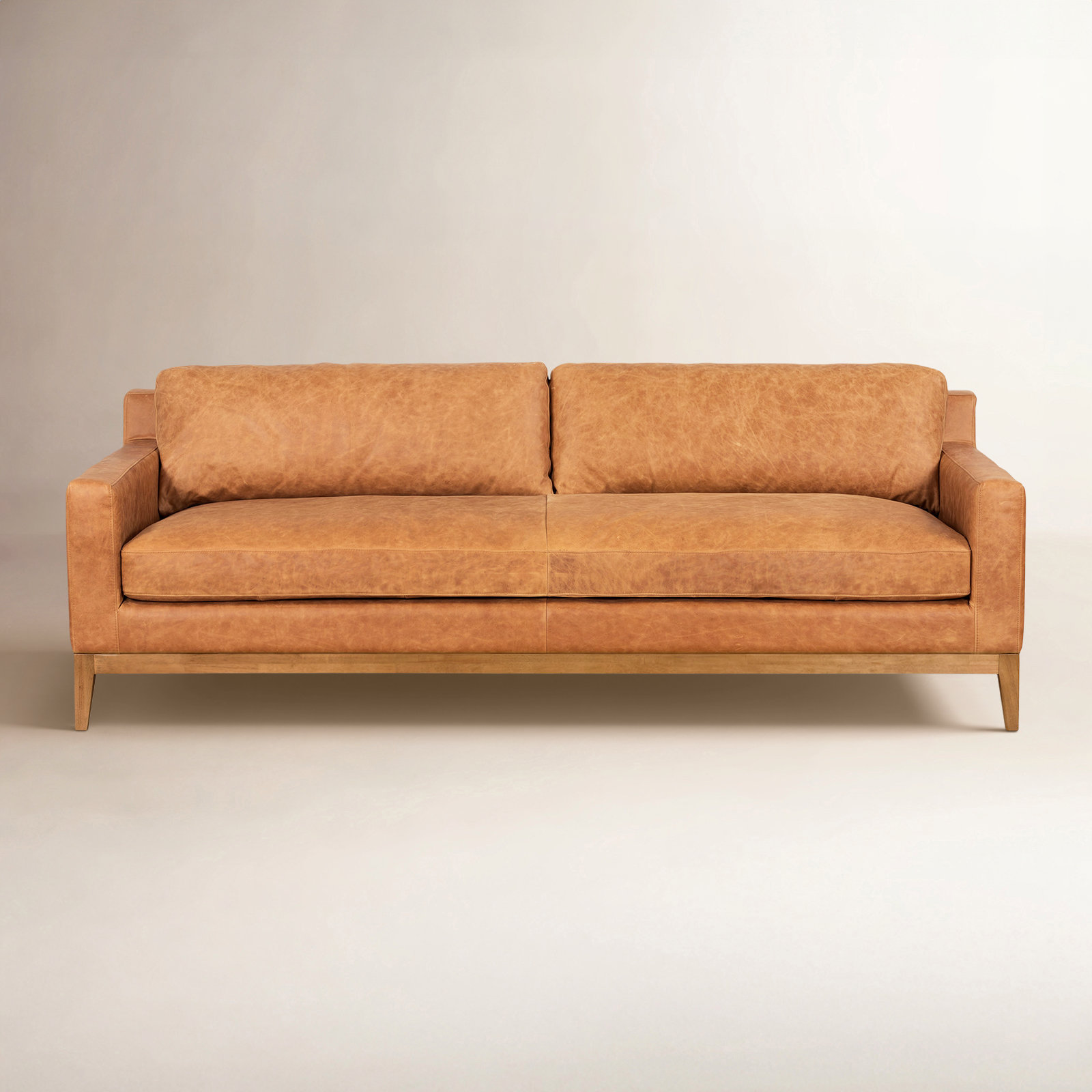 Zyon 90'' Full Grain Italian Leather Sofa