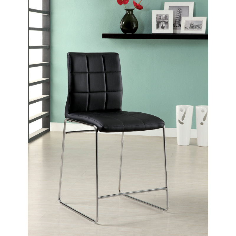 Tabouret de comptoir Coetta Pridmore, Noir