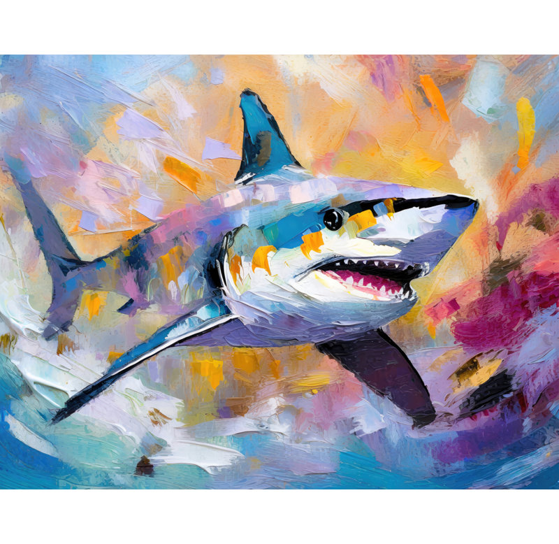 " Shark ", 15" H x 18" W x 1.5" D