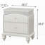 Table de chevet 2 tiroirs Platinum
