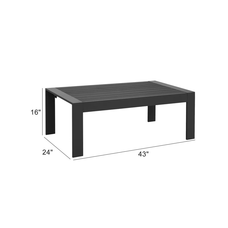 Ensemble modulaire de patio extérieur 3 pièces, ensemble de mobilier de patio entièrement en aluminium avec coussins en oléfine résistants à l'eau de 6 po d'épaisseur, ensembles de conversation de patio résistant aux intempéries pour la cour, la terrasse et le jardin