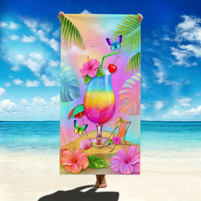 Serviette de plage, serviettes de bain ultra douces ultra-absorbantes, serviette de plage à séchage rapide