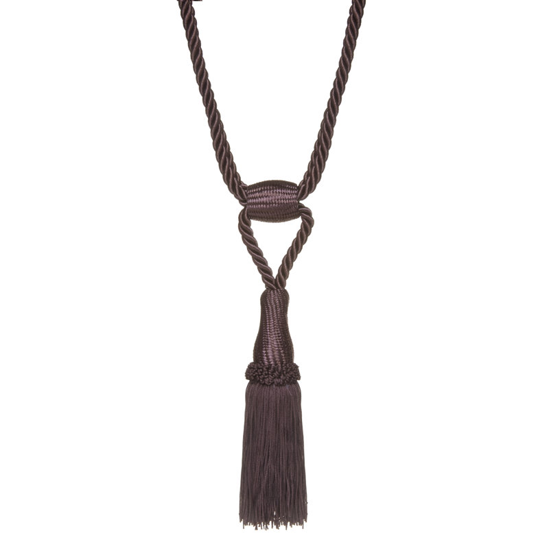 Bruni 100% Polyester 5cm Curtain Tieback, Chocolate