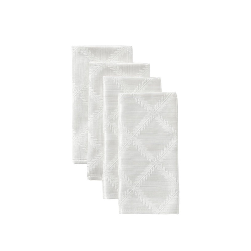Lenox Laurel Leaf Napkin, White