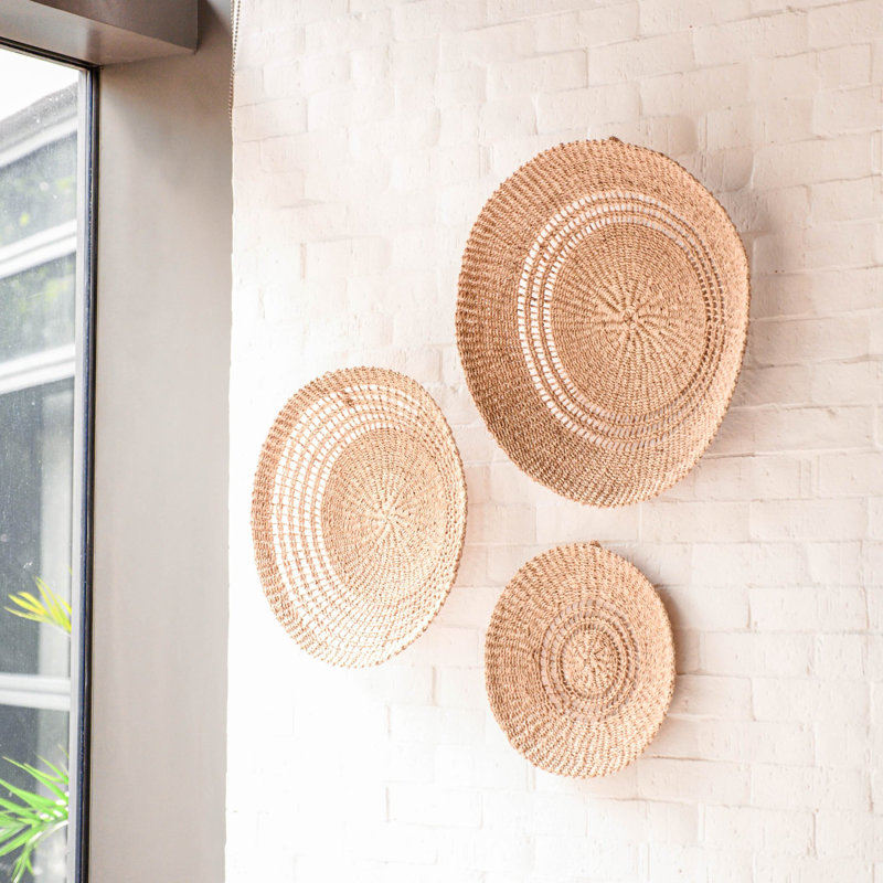 Large Open Weave Wall Basket 18" in 