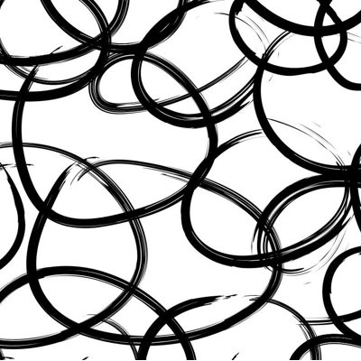 Rouleau de papier peint adhésif géométrique 24 pi x 25 po Circle Stroke