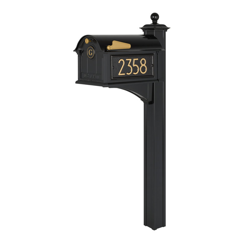 Balmoral Whitehall Products Mailbox, Black, Yes