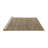 100% Machine Washable Abstract 4882 Area Rug-768982036