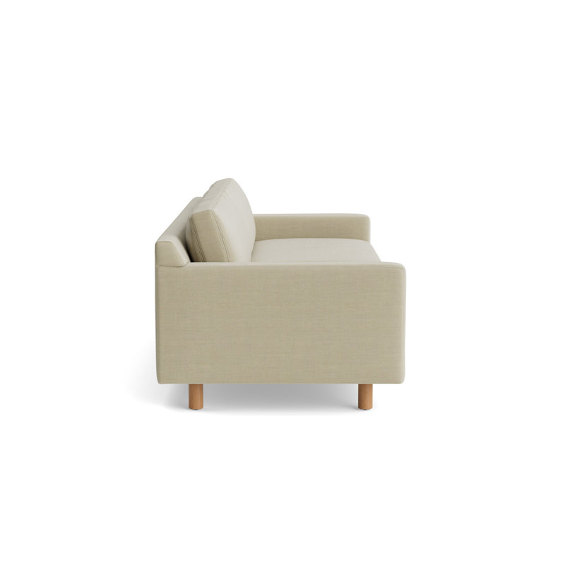 Hunter No Welt 90 Sofa, Performance Linen - Flax, Natural