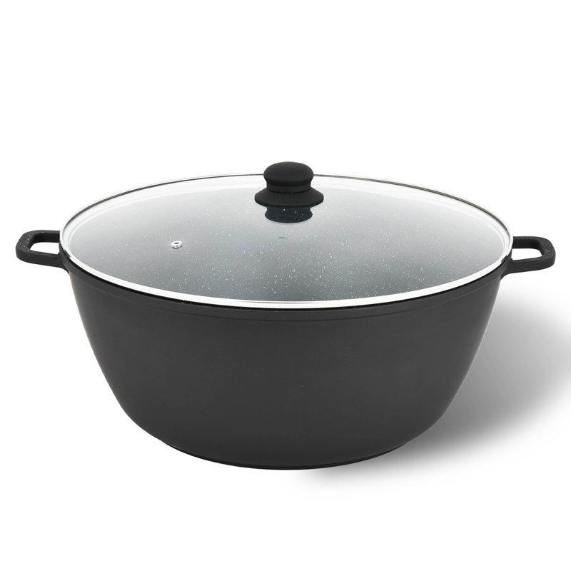 Marmite en aluminium coulé antiadhésif 5 pintes Vivicreat, 10.50"