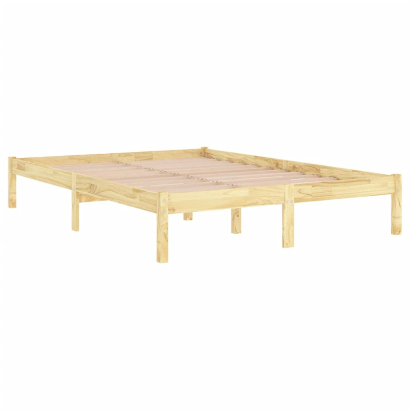 Bed Frame Solid Wood, natural, 90 x 190cm