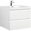 Meuble-lavabo flottant 30 po avec lavabo, meuble-lavabo mural moderne avec lavabo en résine et tiroirs à fermeture en douceur