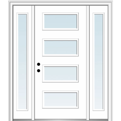 81.75'' Glass Fiberglass Front Entry Doors