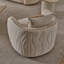Gineverra Accent Chair - Biscotti/Ivory Gold