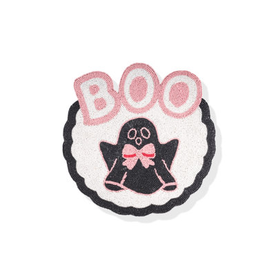 Boo Belle Beaded Halloween Placemat