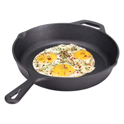 Wayfair Basics™ Benevides Cast Iron Non-Stick 30cm Frying Pan