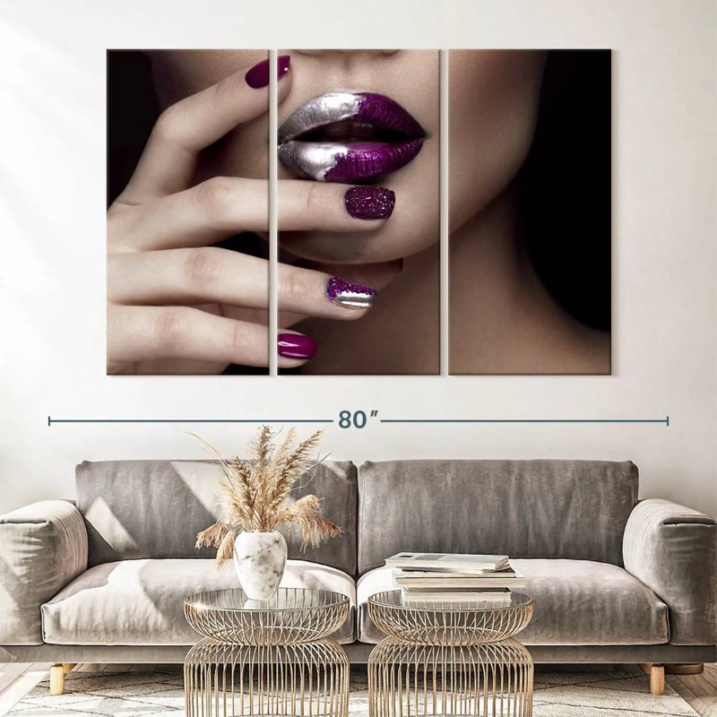 'High Fashion Nails, 42" H x 65" W