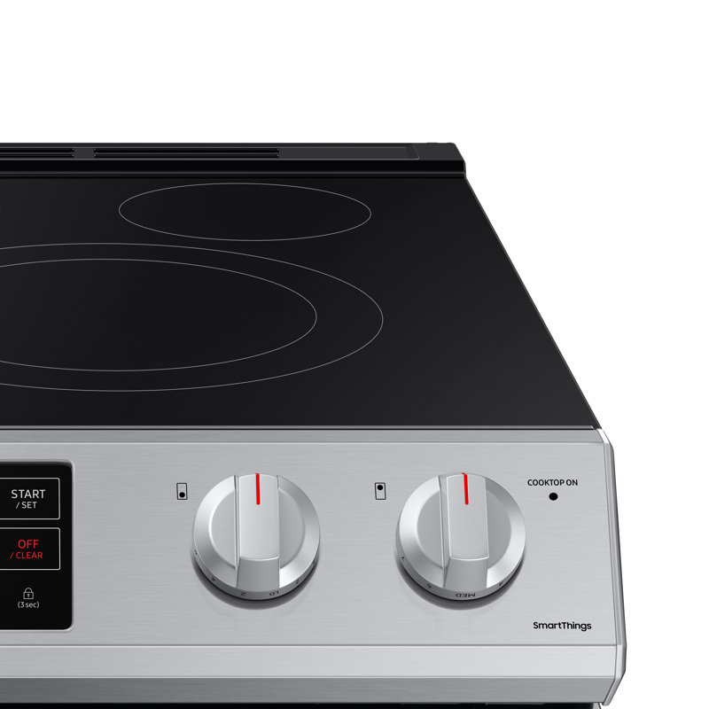 Cuisinière électrique 30 po 6,3 pi³, Acier inoxydable