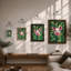 Cheerful Pig Mandala Modern - Framed Print-1054047698-1054047703