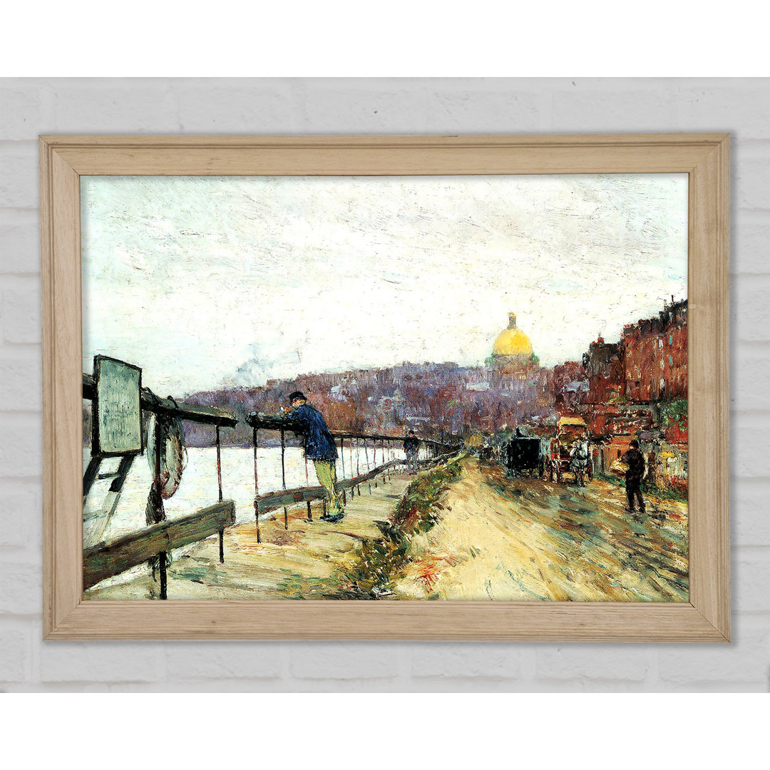 Hassam Charles River Und Beacon Hill - Einzelne Bilderrahmen Kunstdrucke