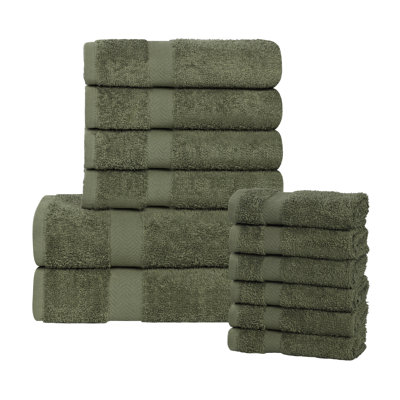 12-Piece Quick-Drying Cotton Towel Set
