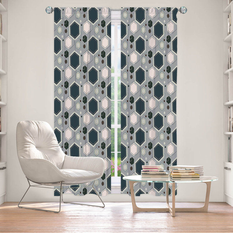 Paire de rideaux obscurcissant en polyester Evaluna, L 20 po x L 52 po