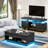 Chappa Lift Top Coffee Table with RGB LED Light Strip, Hidden Compartment & Open Shelf-747720003