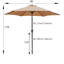 Parasol de marché 108 po Paquel-51248171