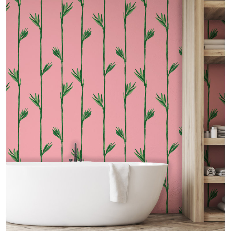 Yuki Osada Floral Wallpaper Double Roll, Pink