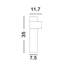 Aduro Black Integrated LED Metal Bollard Light-1328975775