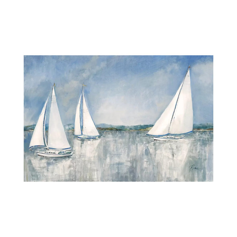 «Catching the Breeze» par Ruane Manning - reproduction d'art, H 18 po x l 26 po x P 1,5 po, Toile tendue, Aucun mat