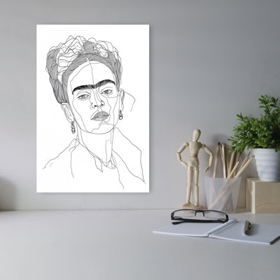 Iconic Contoured Portrait Abstract Bold Contemporary Portrait Wall Art
