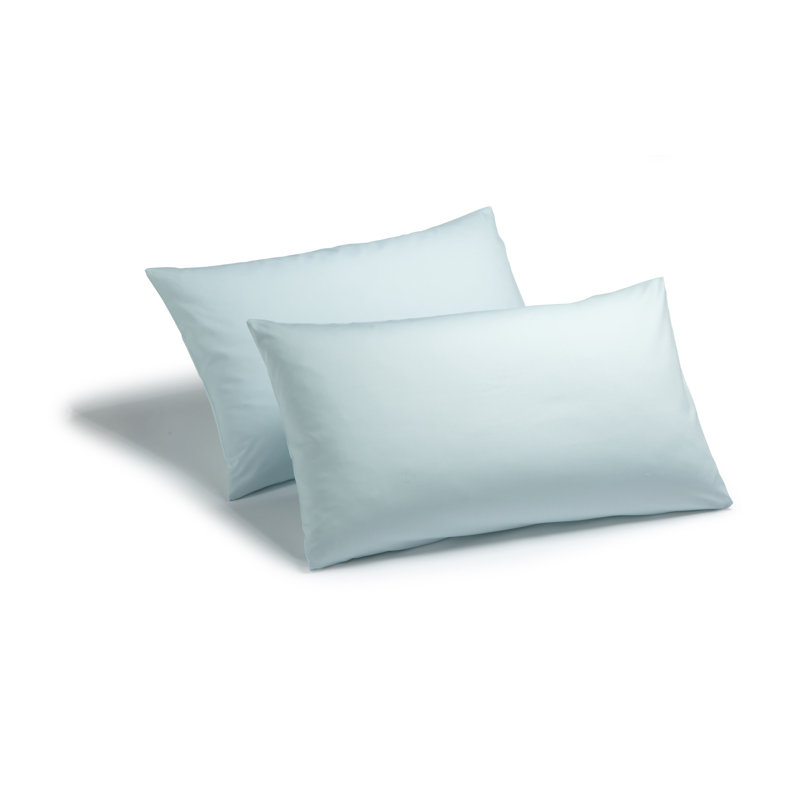 Izyan Cotton Blend Standard Pillow Case, Duck Egg